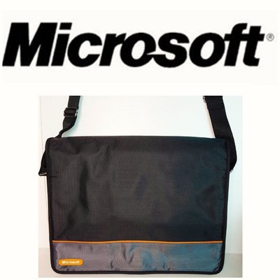 美國帶回 全新 微軟 MICROSOFT電腦包 側背 斜背包 郵差包 公事包 書包 背包 筆電包商務包165 1元起標