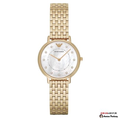 潮牌 EMPORIO ARMANI 亞曼尼手錶 AR11007 鋼帶石英腕錶 簡約時尚優雅女士手錶 海外代購-雙喜生活