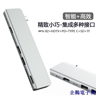 企鵝電子城����USB C HUB 多功能7合1擴展塢 macbook轉接器type c to HDMI集線器