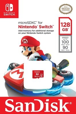 任天堂 Nintendo Switch 專用 SanDisk 128GB microSDXC 記憶卡 U3