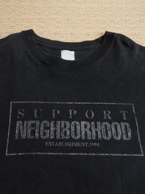 潮牌 日本製造 neighborhood 黑色短袖T-shirt