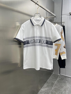 迪奧  Dior  2024ss夏季新款男士翻領短袖T恤 POLO衫，！專柜面料 透氣舒適度高，細節無可挑剔 NO1460