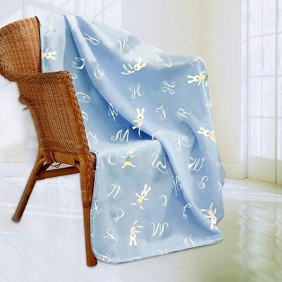 冷氣毯 法國兔冷氣毯120cmx150cm-藍(盒裝)