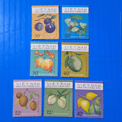【大三元】亞洲郵票-越南郵票-各國植物郵票-各種水果-銷戳票7枚
