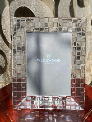 英國韋奇伍德wedgwood水晶相框高18.2cm寬14