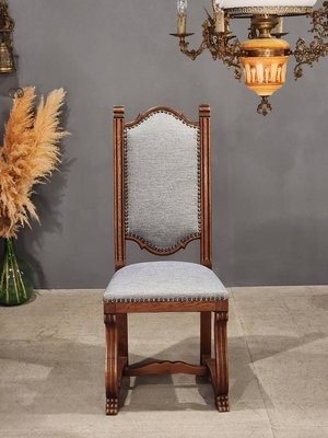 西班牙 高質感 橡木雕刻  餐椅 書桌椅  單椅 ch0472 【卡卡頌  歐洲古董】✬