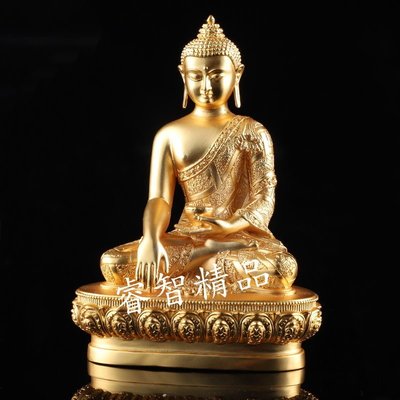 【睿智精品】銅佛像 南無本師釋迦牟尼佛 法像莊嚴 銅製（GA-1584）