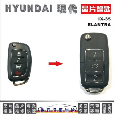 HYUNDAI 現代 IX35 ELANTRA 車鑰匙備份 拷貝 晶片鑰匙 配鎖 開鎖 鑰匙不見 掉了 配鑰匙