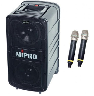 【AV影音E-GO】MIPRO MA-929 移動式無線擴音喇叭 藍芽 MP3錄放音 USB 送 原廠防護套 大型喇叭架