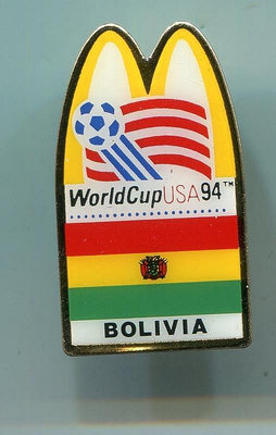 1994年 美國 世界杯足球 FIFA 章 徽章 麥當勞 玻利維亞