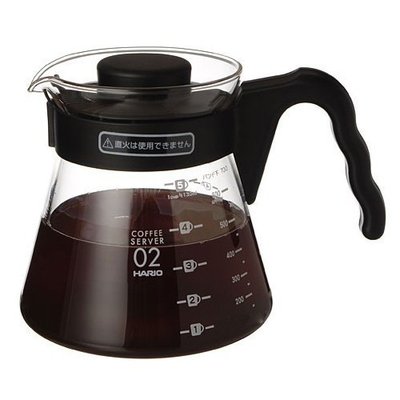 【沐湛咖啡】HARIO V-60 (VCS-01B/VCS-02B)微波耐熱玻璃壺 450cc/700cc 咖啡壺 花茶壺
