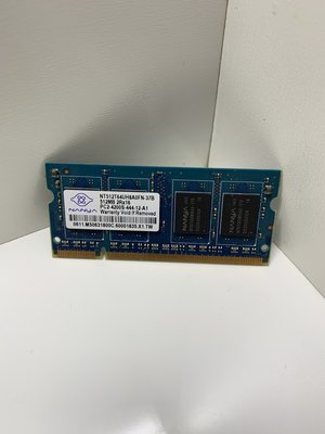 南亞 筆電 Nanya 512 MB DDR2 Memory (NT512T64UH8A0FN-37B)