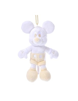 【噗嘟小舖】現貨 特價 日本正版 雪白米奇 LED 發光娃娃 吊飾 玩偶 包包掛飾 迪士尼 購於日本 生日禮物 收藏