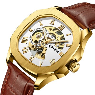 男士手錶 KINYUED-新款上市全自動多功能機械機芯時尚潮流男士腕錶