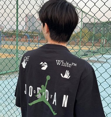 現貨熱銷-大牌潮款nike耐吉Jordan飛人刺繡大logo男女籃球訓練運動AJ短袖T恤DM0062