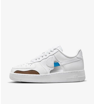 NIKE WMNS AIR FORCE 1 07 白色 動物紋 結構 FB1906-100