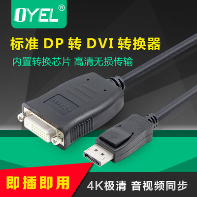 主動式DP轉DVI轉換器 Display轉DVI支持三到六屏Eyefinity 4K高清樂悅小鋪