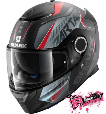 ♚賽車手的試衣間♚ Shark® Spartan Karken Mat B/R 2017 消光 碳纖維