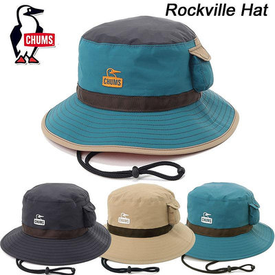 =CodE= CHUMS ROCKVILLE BUCKET HAT 防水漁夫帽(卡其藍綠拼接黑) CH05-1372 GORE-TEX 戶外露營 男女