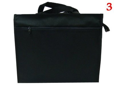 【菲歐娜】6605-3-(特價拍品) 素面沒印字補習袋,A4資料袋,手提袋(黑) 台灣製作