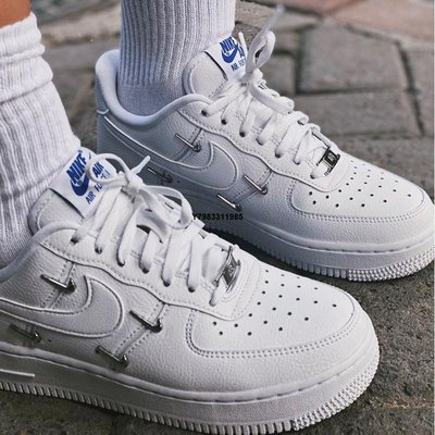 Nike Air Force 1 全白 小銀勾 泫雅同款 空軍一號  男女鞋 慢跑鞋同款 CT1990-100