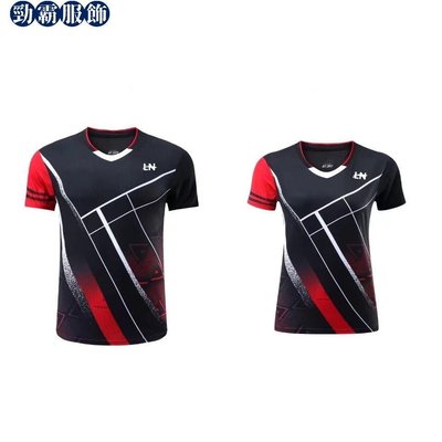 新款10420速乾羽毛球服男女訓練比賽運動t恤-勁霸服飾