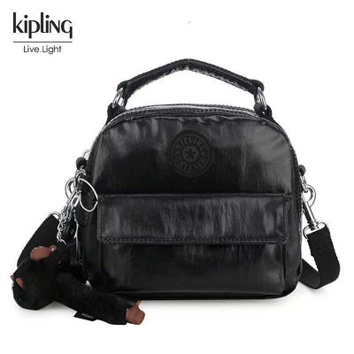 小Z代購#Kipling 猴子包 K08249 金屬黑 輕便 休閒 斜背肩背側背手提後背多用小款包 迷你號 另有小號