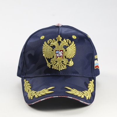 俄羅斯外貿原單迷彩暗紋金線刺繡棒球帽子