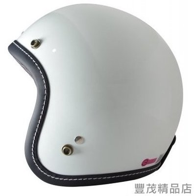 【另贈鏡片】GP-5 300 車線條 復古帽/半罩/3/4罩 安全帽-內襯可拆 -白