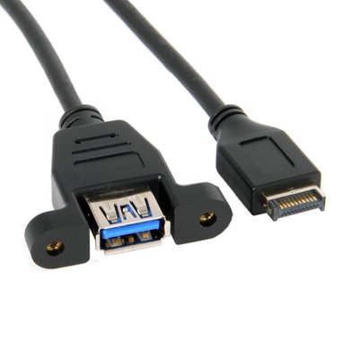 UC-060 USB3.1轉USB3.0線 主機板USB3.1 Front Panel Header轉接線 帶螺絲孔位
