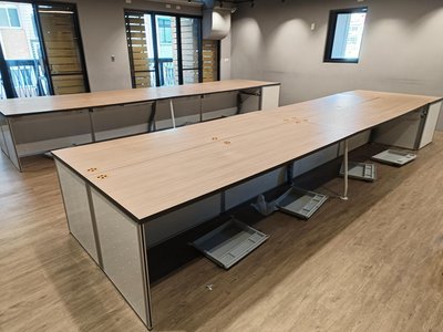 桃園國際二手貨中心----8~12人會議桌 480公分工作站工作桌  辦公室辦公桌