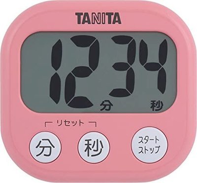 【小胖日本代購】現貨 日本 TANITA 大螢幕顯示 100分計 電子計時器 ◎粉紅色◎TD-384-PK