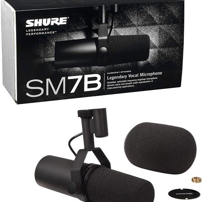 【音響世界】SHURE SM7B超經典動圈式麥克風贈ProCo 4芯麥克風線(含稅保固)