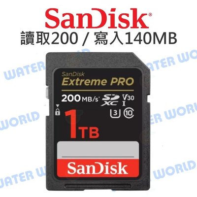 【中壢NOVA-水世界】SanDisk Extreme PRO SDXC 1TB【V30 R200/W140】記憶卡