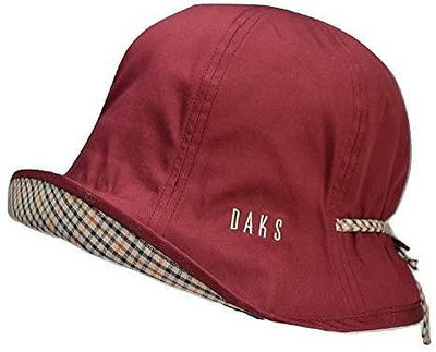 DAKS【日本代購】女款帽子 防紫外線 棉質 日本製 紅色 - D7218