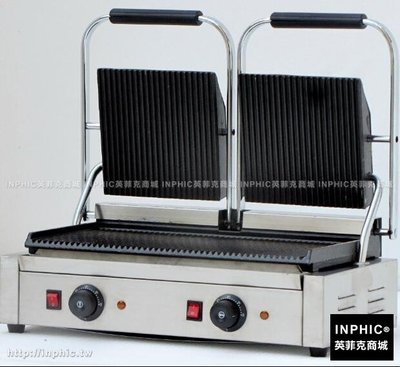 INPHIC-電熱壓板吐司機扒爐 牛排爐三明治機 商用帕尼尼機設備_S2854B