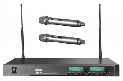MIPRO ACT-99MAX無線麥克風組 - 附2支麥克風(舊機型ACT-99改新型號ACT-99MAX)ACT99M