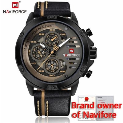 【潮裡潮氣】NAVIFORCE領翔9110新款石英腕錶防水運動手錶男