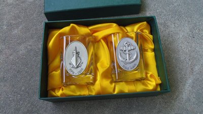 94年海軍康定軍艦遠航紀念對杯一組