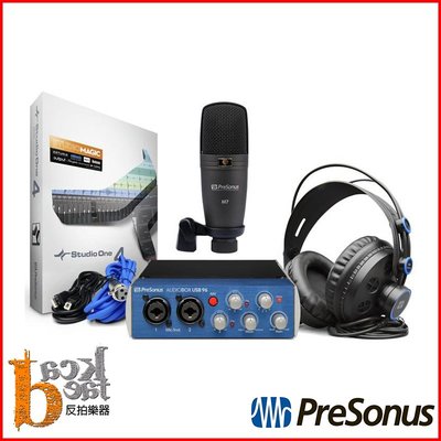 [反拍樂器] PreSonus AudioBOX USB 96 錄音介面 入門 送錄音軟體Studio One 免運費