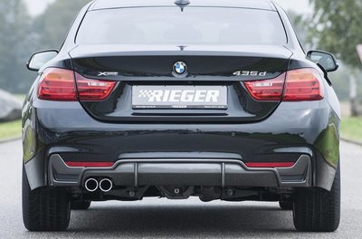 【樂駒】RIEGER BMW F32 F33 F36 M REAR SKIRT INSERT 後下擾流 後下巴 單邊雙出