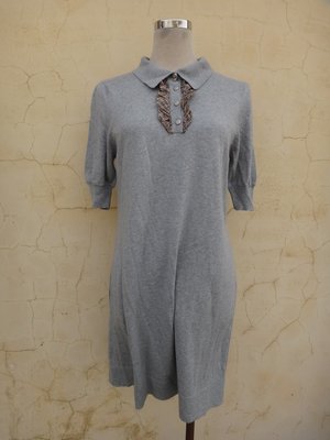 jacob00765100 ~ 正品 PERNG YUH 芃諭 灰色 針織洋裝 size: 38
