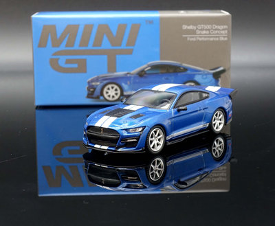 【MASH】現貨特價 Mini GT 1/64 Shelby GT500 Dragon Snake blue #568