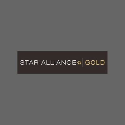 星空聯盟 黃金會員 STAR ALLIANCE GOLD 航空公司 防水貼紙120x30 mm