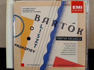 Argerich,Bartok,Liszt,Prokofiev-Chamber Music阿格麗希演繹:普羅柯菲夫-五重奏，李斯特-二台鋼琴悲愴協奏曲，巴托克