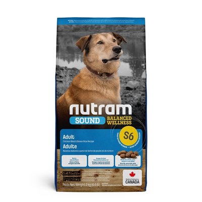 【阿肥寵物生活】 免運 // 加拿大Nutram紐頓-S6 成犬 雞肉+南瓜-2kg