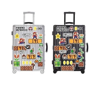 Mario瑪莉歐貼紙 一套25張 貼行李箱 Mac電腦都很好看 國外朋友帶回三組！Rimowa可用