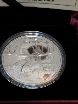 2012 加拿大 Bull Moose1英兩精鑄銀幣 (現貨)