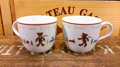 日本進口小熊陶瓷馬克杯：小熊 陶瓷 馬克杯 日本 餐具 居家 收藏 禮品