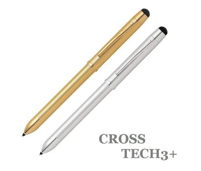 Cross Tech3+ 高仕多用途貴金屬多用筆(2原子筆+鉛筆+觸控筆)鍍金/鍍鉑金AT0090-11/0090-12